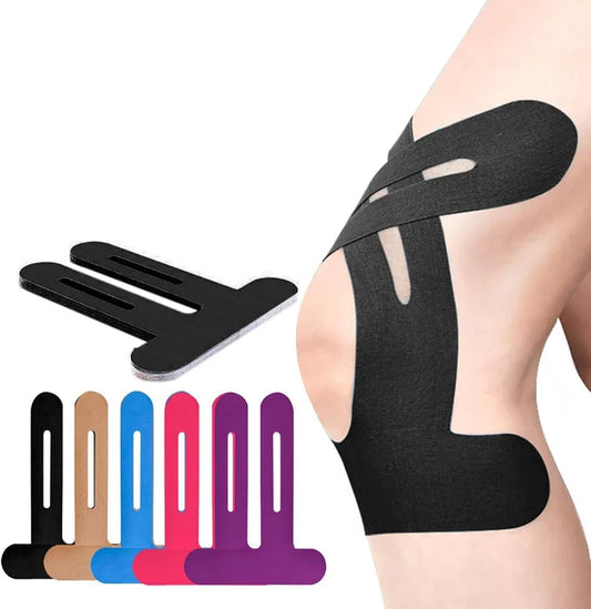 Kniebrace Tape – Vooraf Gesneden Kinesiotape voor Actieve Gewrichten