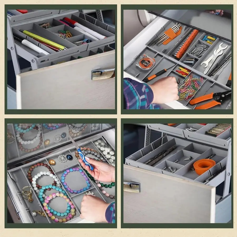 3-laags slimme lade-organizer – opbergruimte