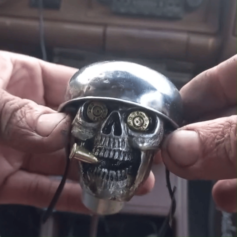 Skull Soldiers versnellingspookknop van chroomlegering