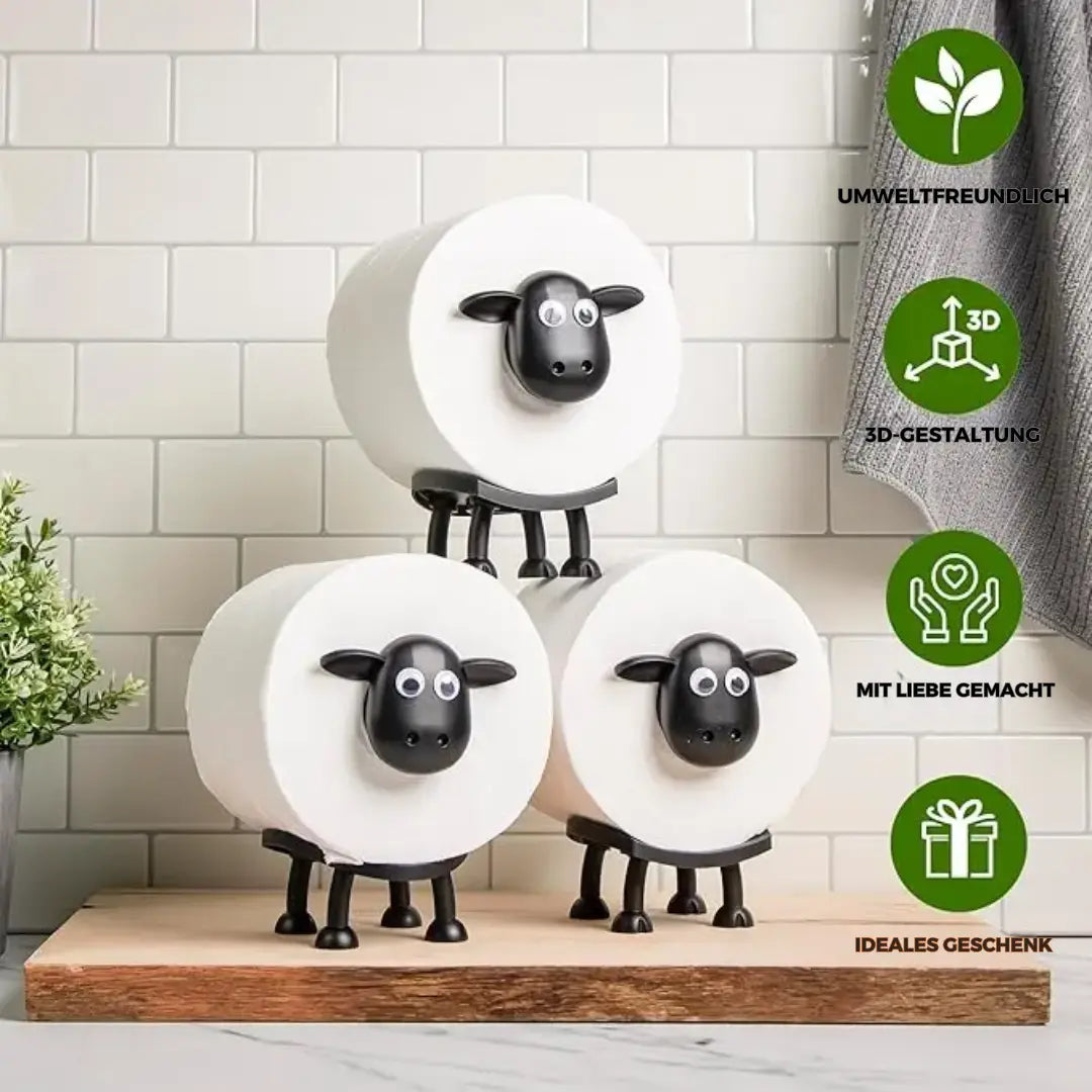 Schaap Toiletpapierhouder – Praktisch & Charmant voor de Badkamer