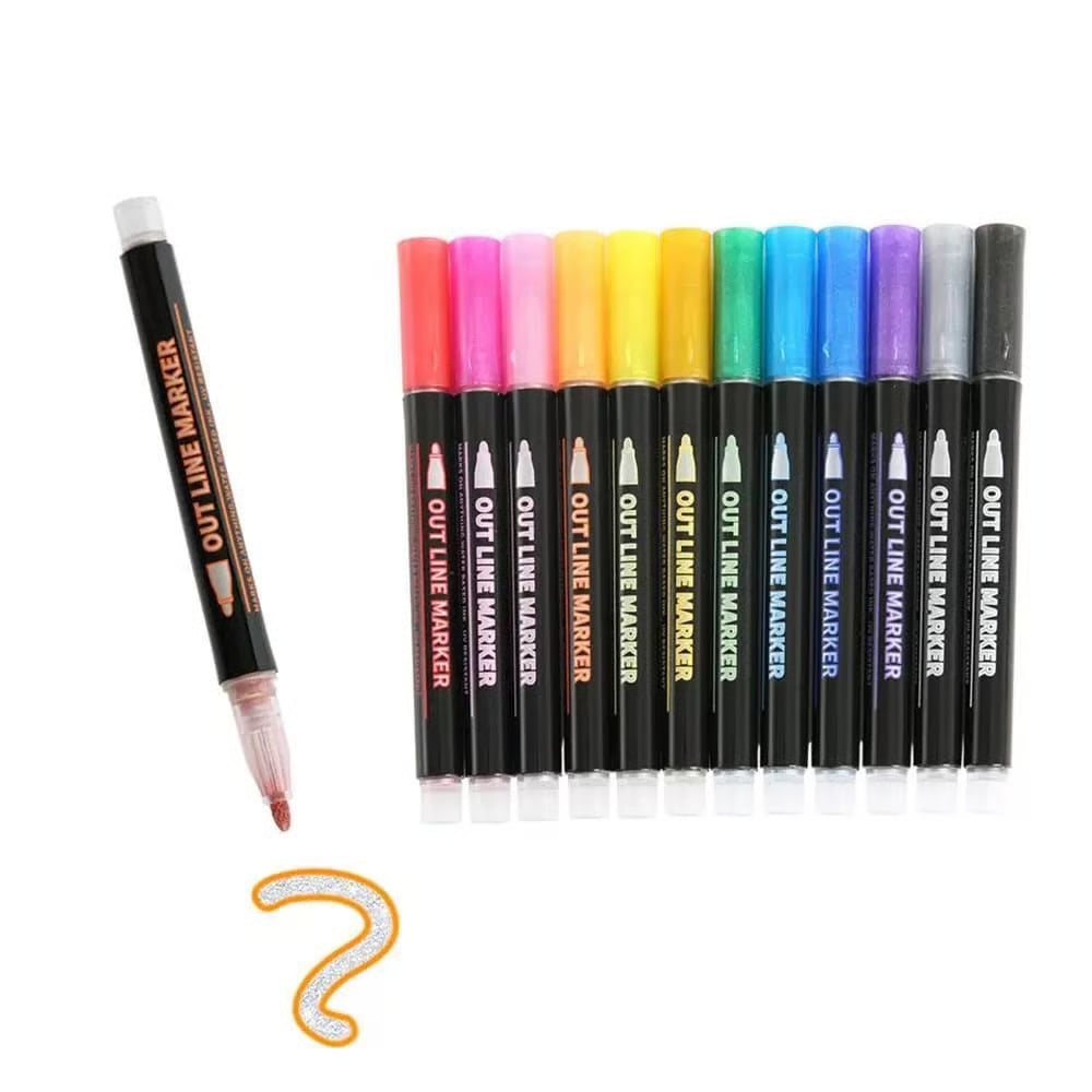 Set Metallic Markers – Creatieve Effecten op Elk Oppervlak
