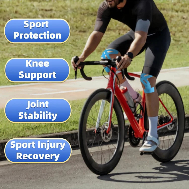 Kniebrace Tape – Vooraf Gesneden Kinesiotape voor Actieve Gewrichten