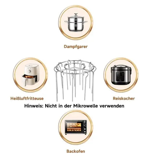Kebabgrill voor airfryers – gelijkmatig koken & BBQ genot