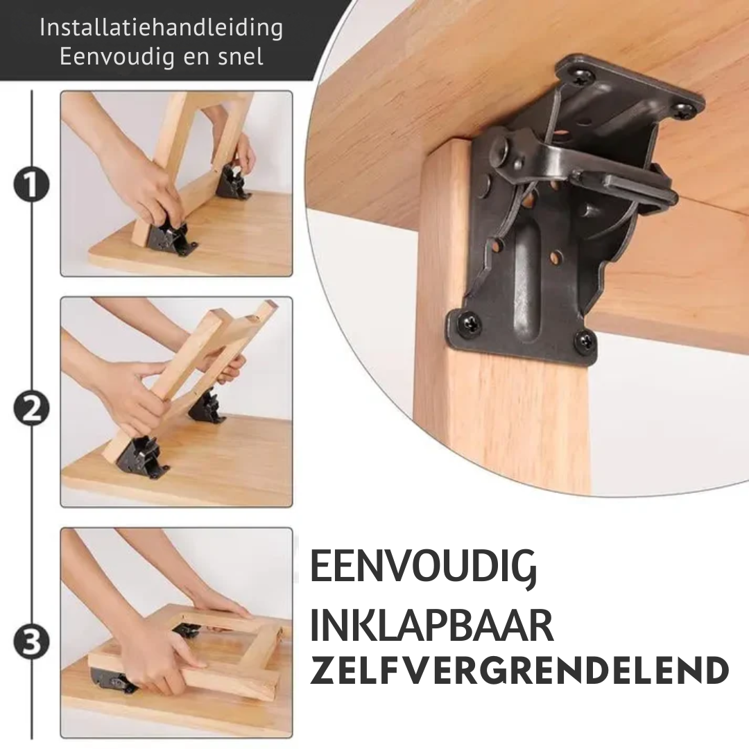 Opvouwbare stalen tafelpootbeugel