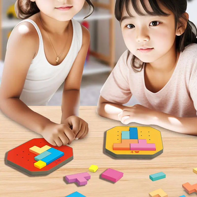 Kinderpuzzelspel — bevordert creativiteit en cognitieve vaardigheden