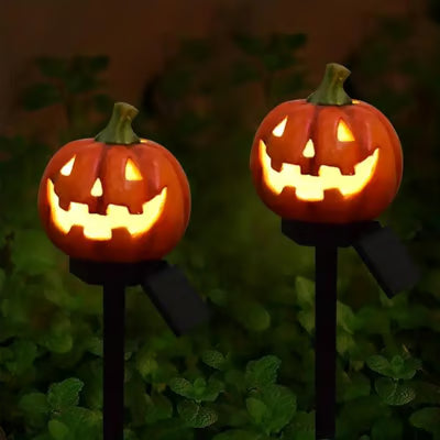 Zonnepompoenlantaarn — Buiten Halloweenversiering met Warm Gloeiend Licht