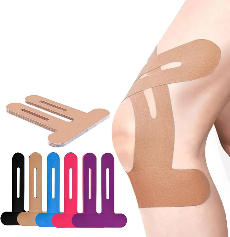 Kniebrace Tape – Vooraf Gesneden Kinesiotape voor Actieve Gewrichten