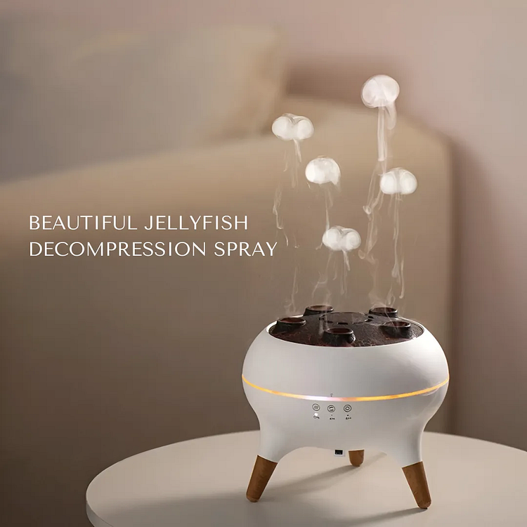 Jellyfish Mist Diffuser — Aromatherapie met Gekleurde Lichteffecten (Europees Stekkertype)