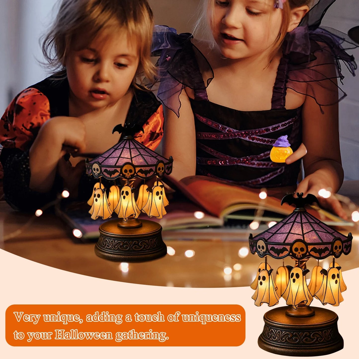 Halloween Spookdraaier Licht – Warm Decoratief Licht