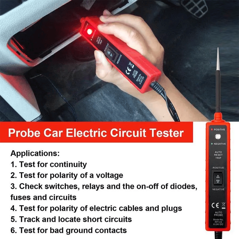 Autocircuittester – 6-24V Elektrisch Diagnostisch Gereedschap