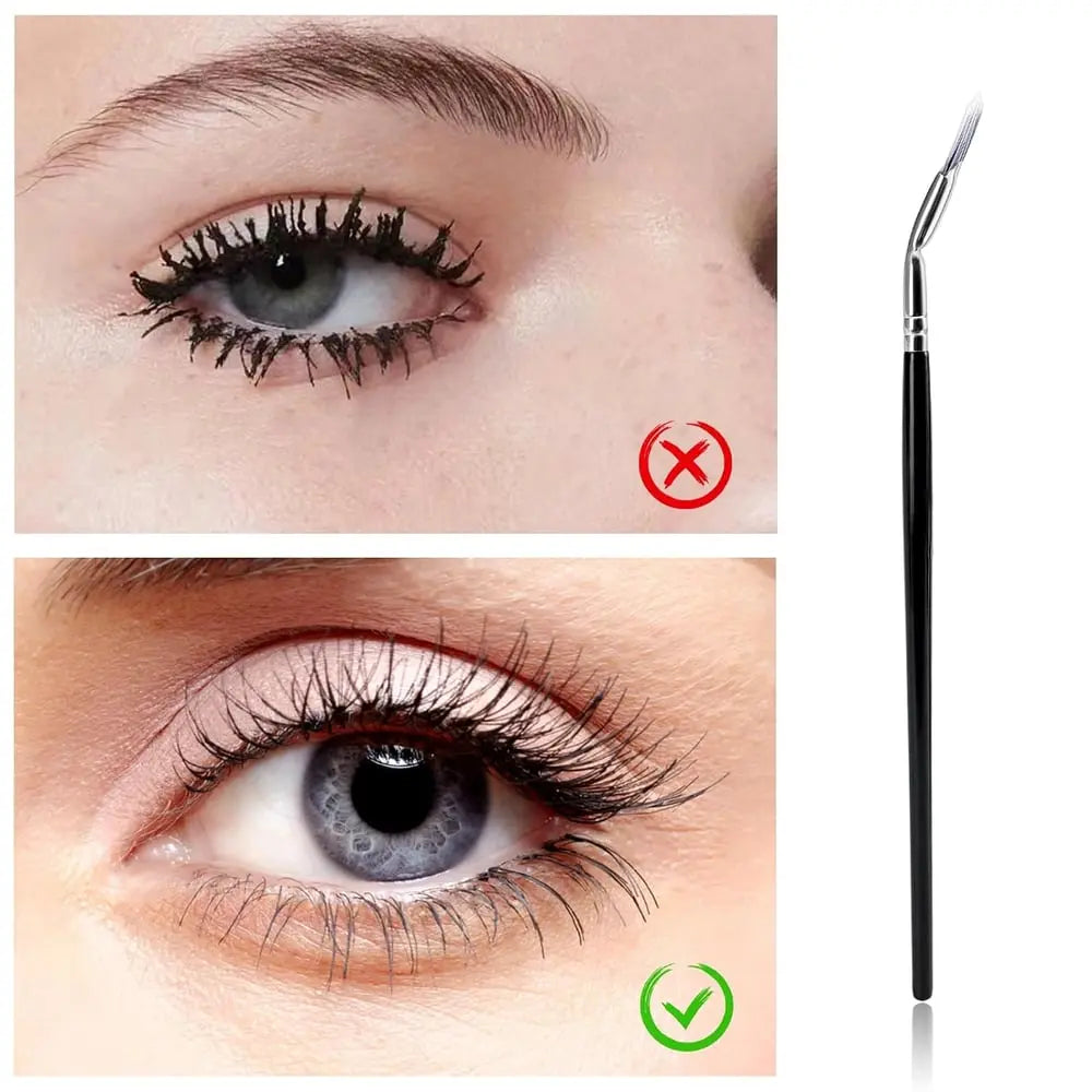 1 Gratis 1 I Opvouwbare Wimperborstel met Schuin Hoofd – Perfect voor Drukke Ochtenden
