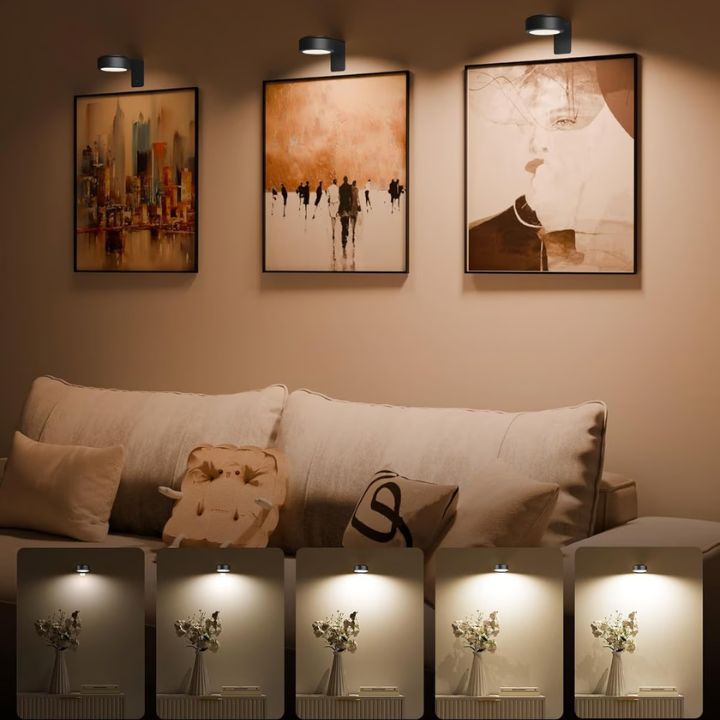 1+1 Gratis | Magnetische LED-Bilderleuchte – Dimmbar & wiederaufladbar Mivoza Deutschland