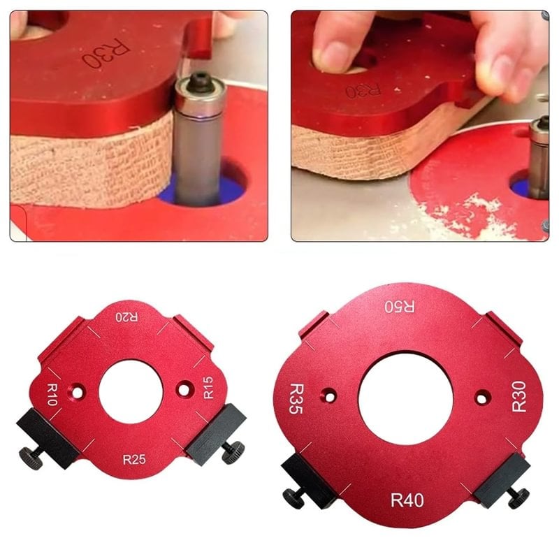4-in-1 aluminium positioneersjabloon voor houtbewerking