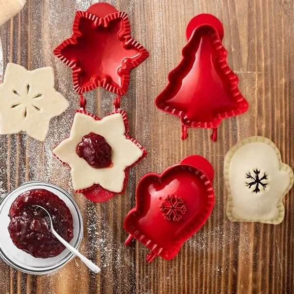 1+2 GRATIS | Handpasteimaker met kerstvormen – Bakplezier voor iedereen