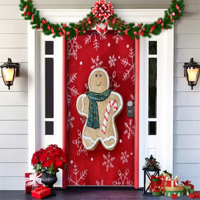 Kerstdeurbekleding — creëer direct een feestelijke sfeer