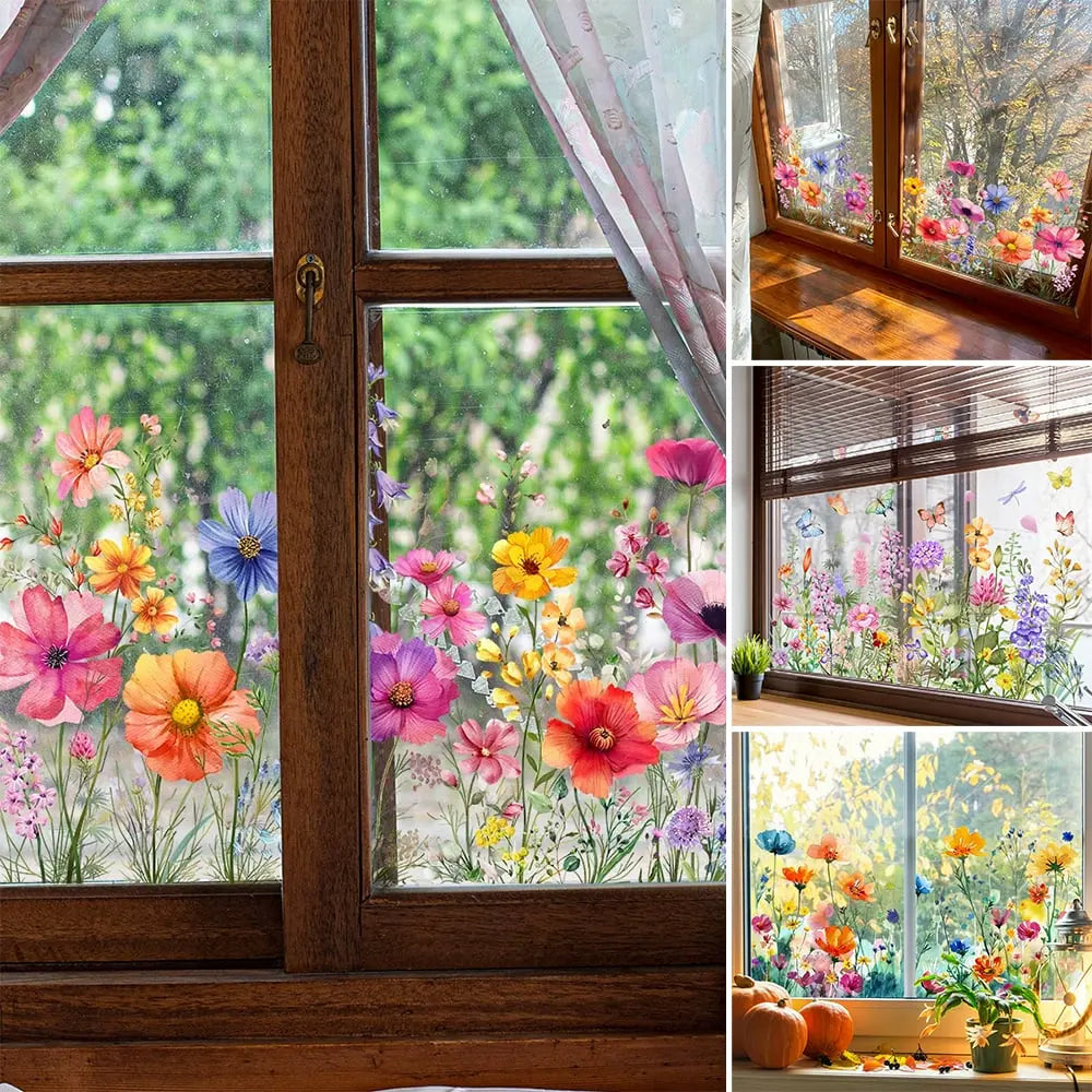 Dubbelzijdige bloemenraamdecoratie – Elke dag vrolijkheid in huis