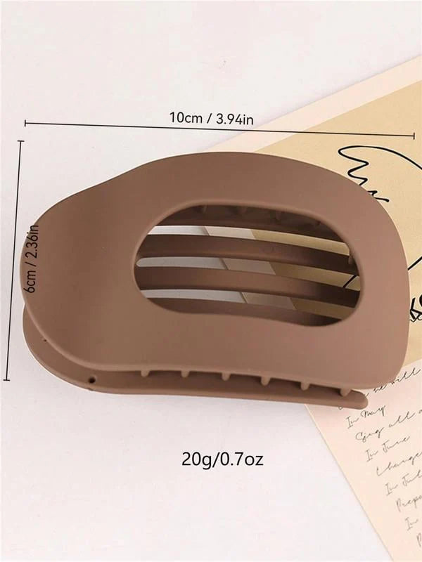 Grote haarclip met matte afwerking