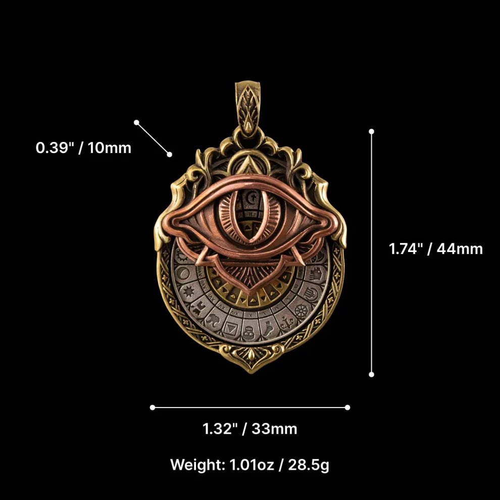 👁️🗨️Handmade Tarot Vision Pendant: Connect to Cosmic Wisdom Anytime(Cheat Sheet Included) Mivoza Deutschland