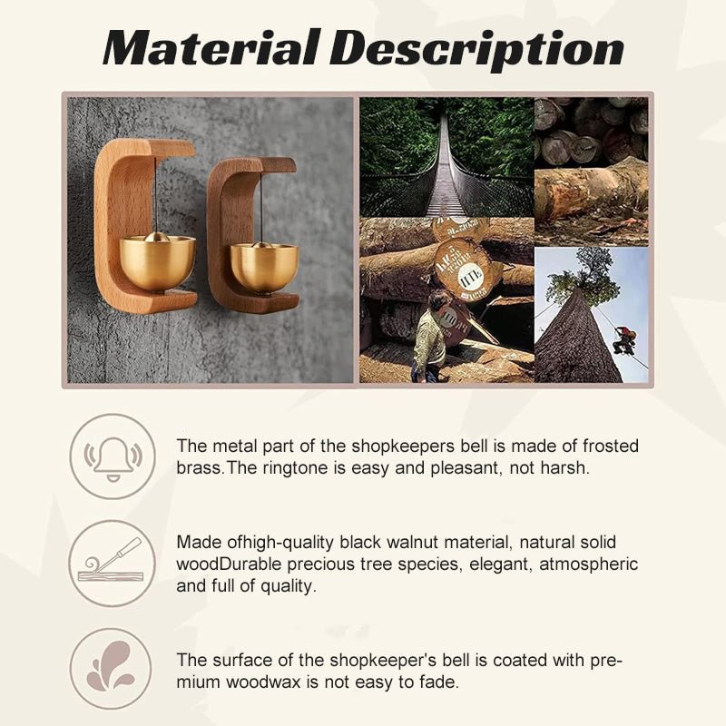 Magnetic Wooden Wind Chime Doorbell Decoration Mivoza Deutschland