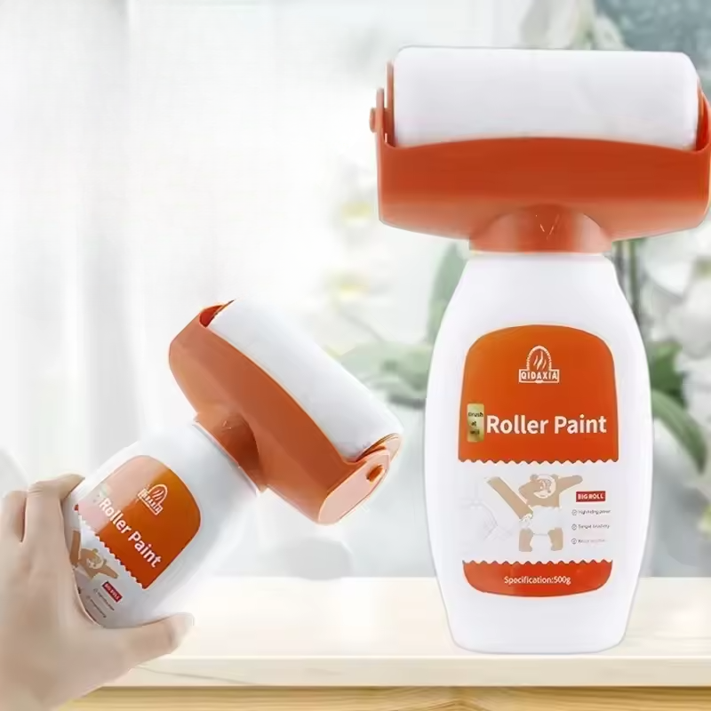 Praktische verfroller met tank — bespaart tijd en verf bij het schilderen