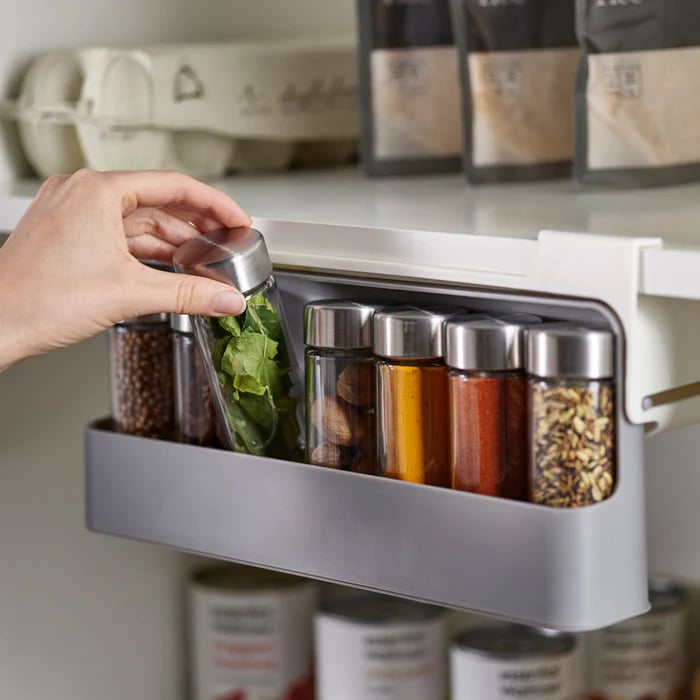 Keukencontainer organizer – Hangende kruidenrek met eenvoudige installatie