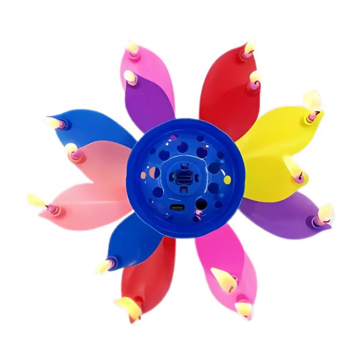 1+1 Gratis | Magische Geburtstagskerze – Rotierende Lotusblume mit Musik Mivoza Deutschland
