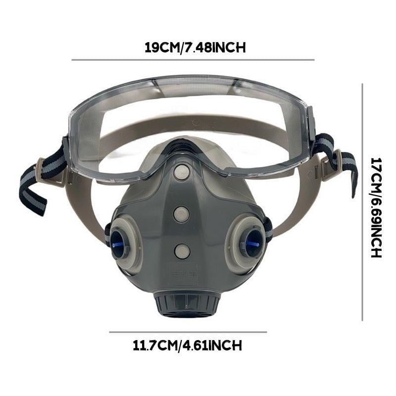 Geïntegreerd Ademhalingsmasker — Stofdichte Halvemasker met Dubbele Filtratie