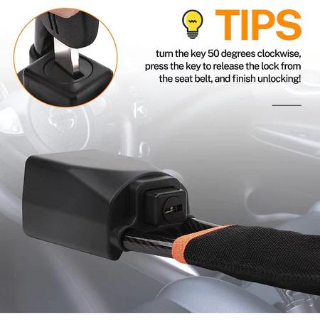 Anti-Theft Car Steering Wheel Lock, Car Steering Wheel Security Lock, Padlock for Car Steering Wheel Mivoza Deutschland