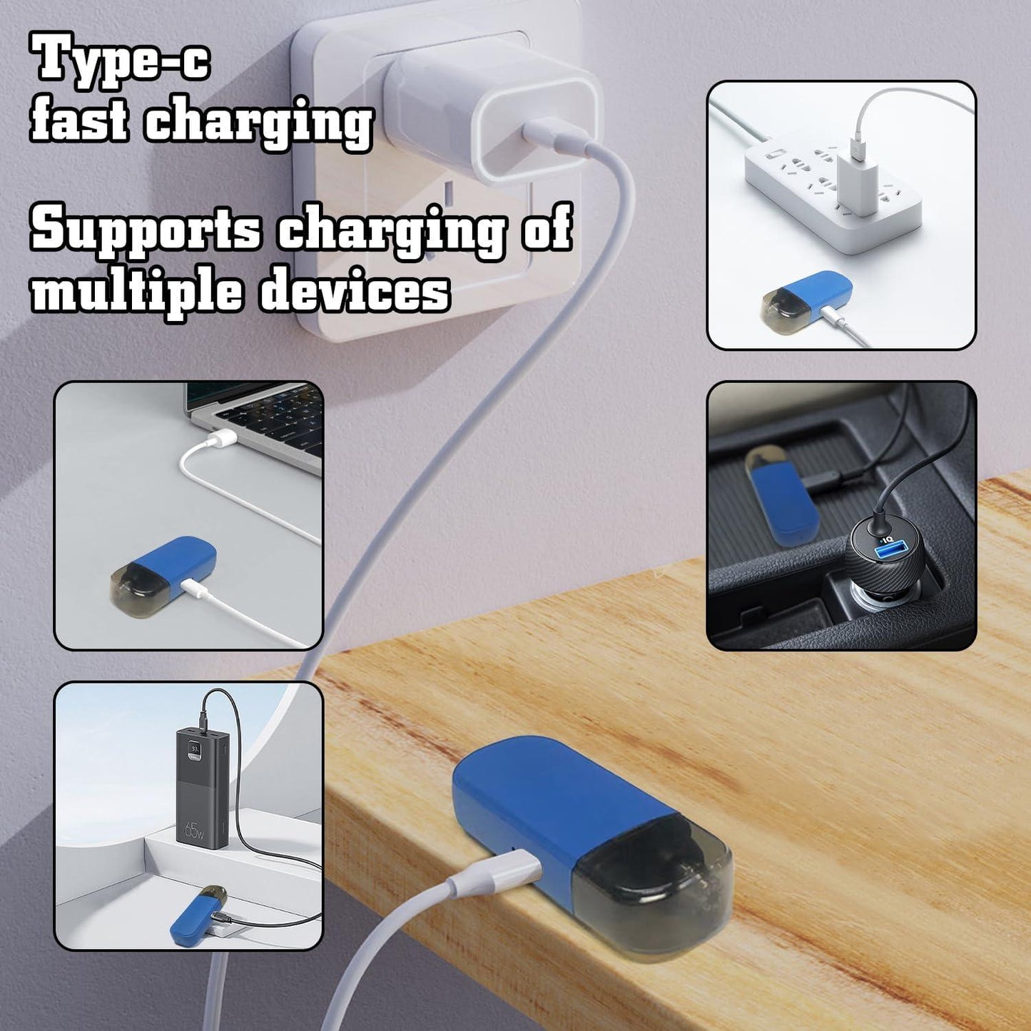 Mini-precisietrimmer voor neus, oren en wenkbrauwen met USB-C-oplading