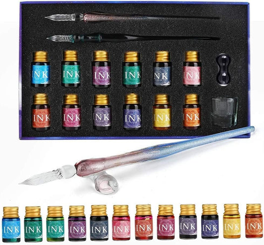 Kristallen pen met 12 kleuren – Teken en schrijf in sprankelende stijl