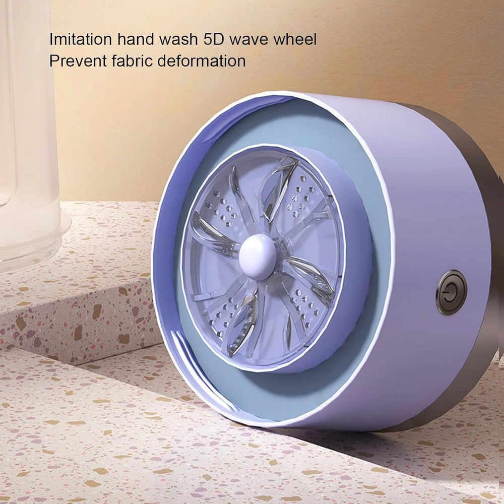 Compact draagbare wasmachine — zachte verzorging voor delicate stoffen