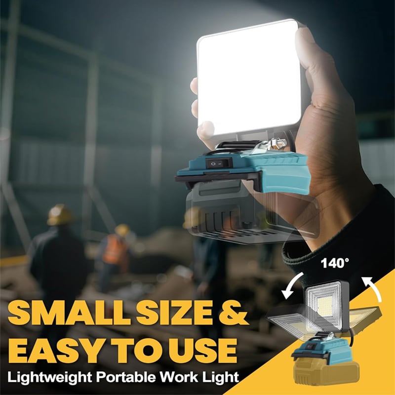 3000LM Cordless LED Work Light with charging Ports Mivoza Deutschland