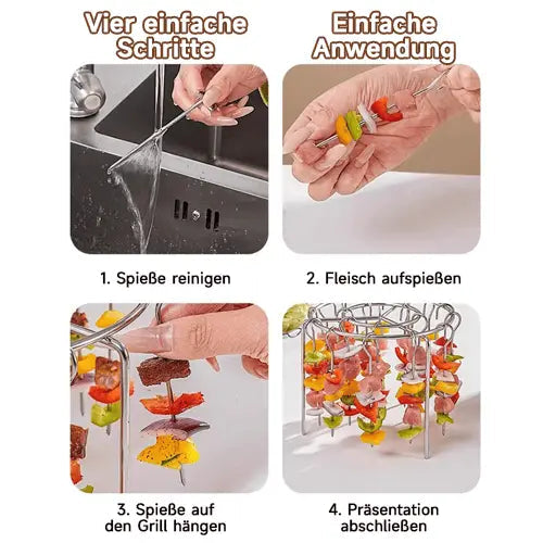 Kebabgrill voor airfryers – gelijkmatig koken & BBQ genot