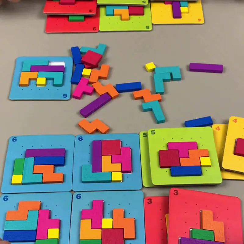 Kinderpuzzelspel — bevordert creativiteit en cognitieve vaardigheden