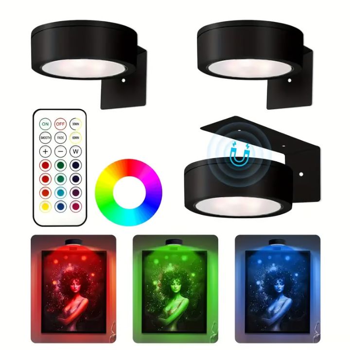 1+1 Gratis | Magnetische LED-Bilderleuchte – Dimmbar & wiederaufladbar Mivoza Deutschland