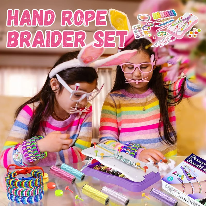 DIY hand touw vlechten set