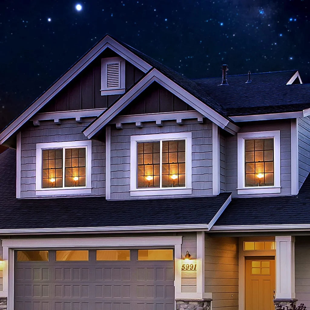 Vlamloze LED-raamkaarsen met schemersensor, set van 6