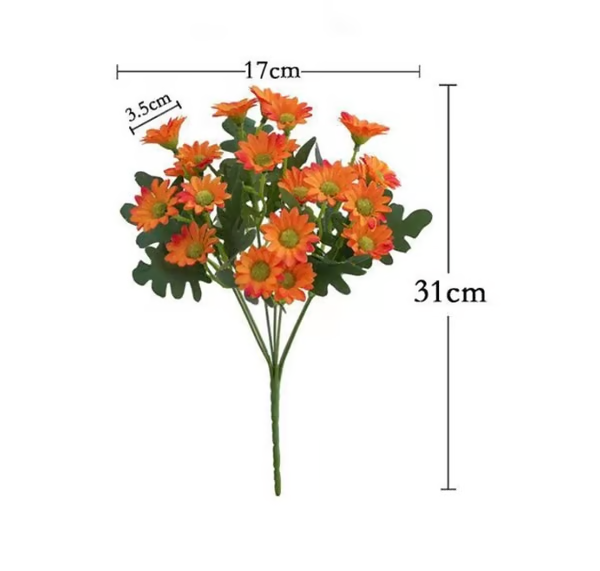 🏆Flash Sale⚡Artificial Outdoor Sunset Mums Flowers - UV resistant, Waterproof, Windproof Mivoza Deutschland