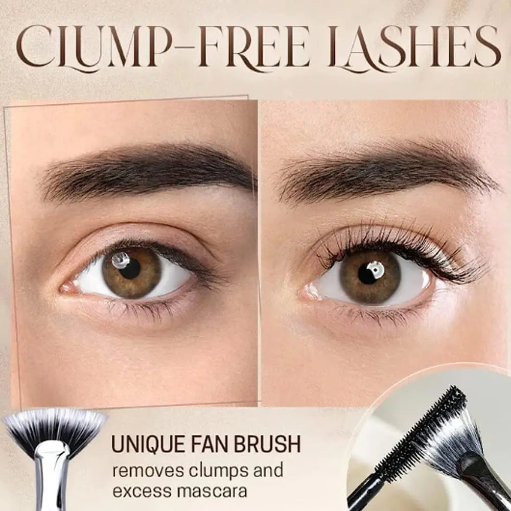 1 Gratis 1 I Opvouwbare Wimperborstel met Schuin Hoofd – Perfect voor Drukke Ochtenden