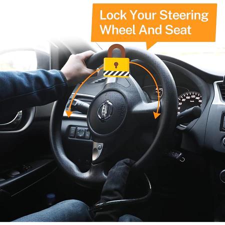 Anti-Theft Car Steering Wheel Lock, Car Steering Wheel Security Lock, Padlock for Car Steering Wheel Mivoza Deutschland