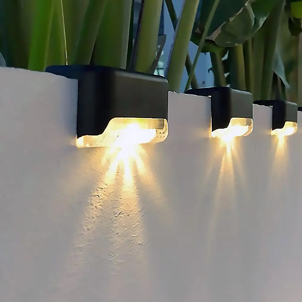 4-delige set zonne-terrasverlichting – weerbestendige buitenlamp