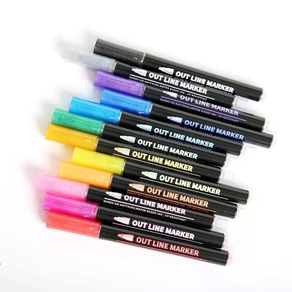 Set Metallic Markers – Creatieve Effecten op Elk Oppervlak