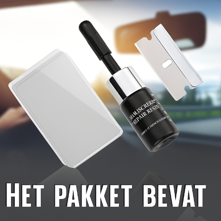 Glasreparatieset – Repareer chips en barsten in minuten, bespaar op dure vervangingen