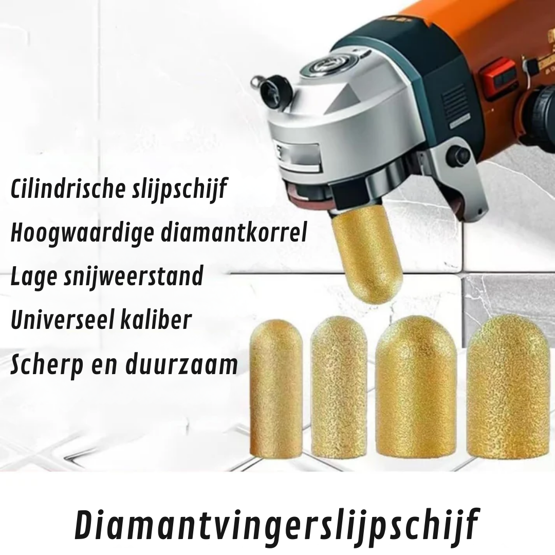 Diamant-slijpkoppen – 4 stuks voor metaal & steen