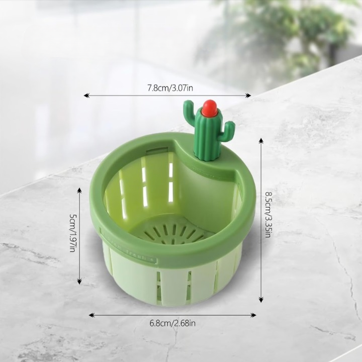 1+1 Gratis | Elegant gootsteenzeefje met drukmechanisme – Hygiënische afvalverwijdering