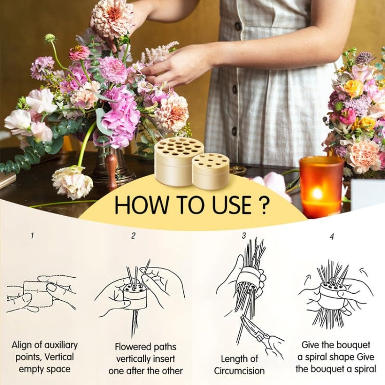 1+1 Gratis | DIY Spiral-Blumenstängelhalter – Mühelose Blumenarrangements Mivoza Deutschland