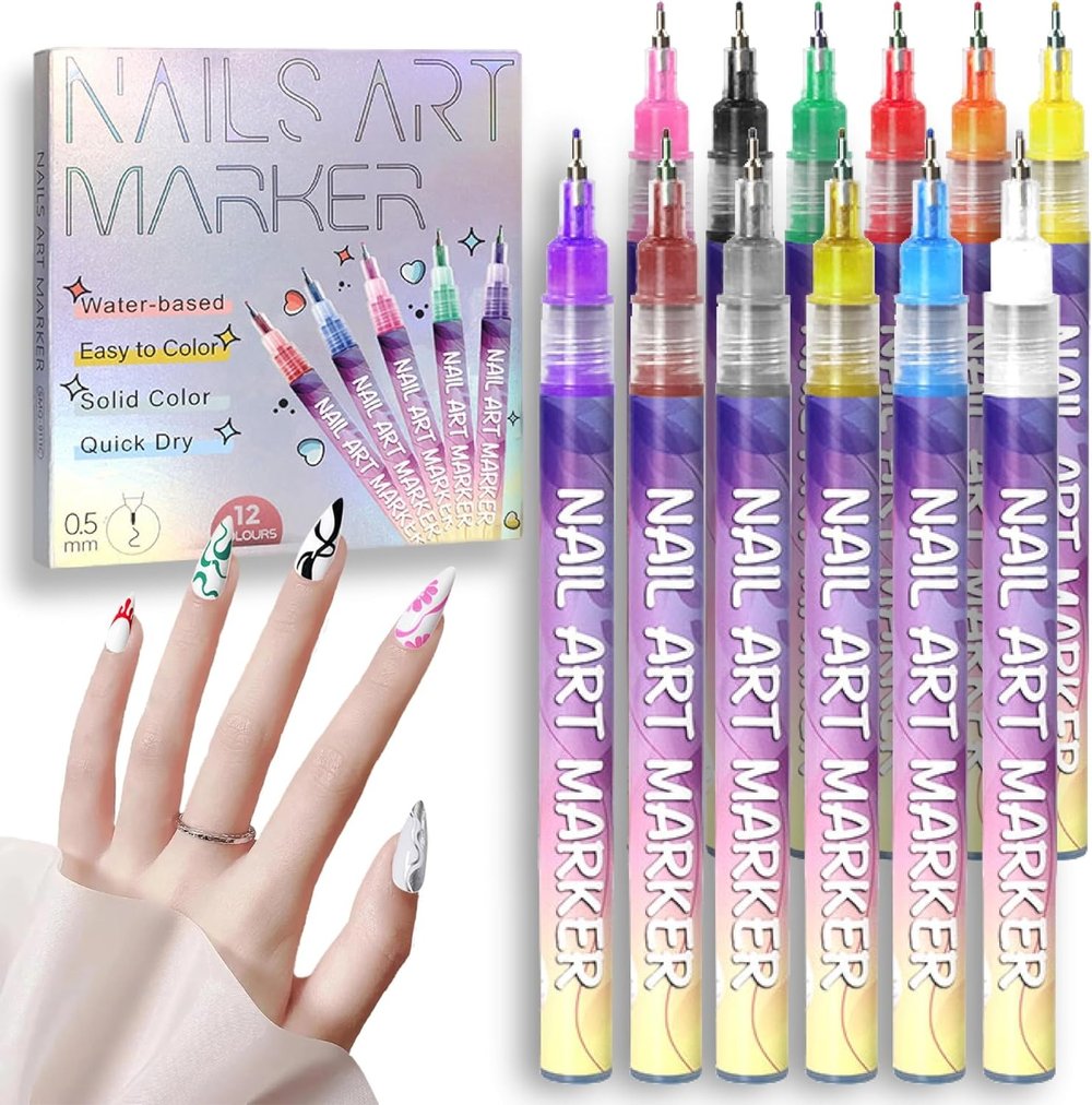 Nagelontwerp kleurpotloodset — stralende kleuren voor perfecte nagels
