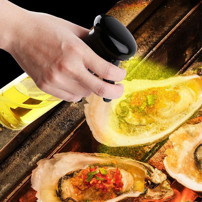 Heldere kooksprayfles – milieuvriendelijke keukenspray met precisiegietfunctie