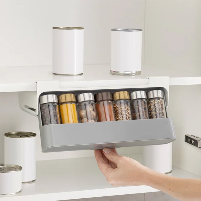 Keukencontainer organizer – Hangende kruidenrek met eenvoudige installatie