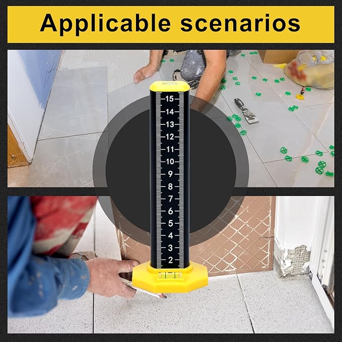 Precisiehoogtemeter — Magnetische basis met ingebouwde waterpassen